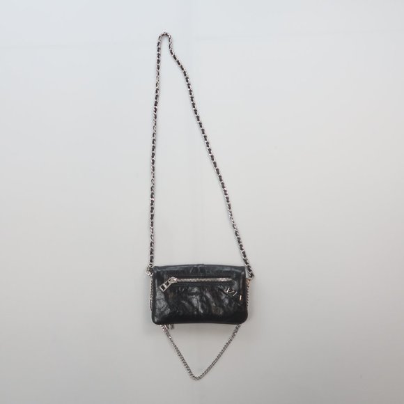 Zadig & Voltaire Black Crossbody Bag with Chain Strap and Edgy Design - Picture 7 of 10